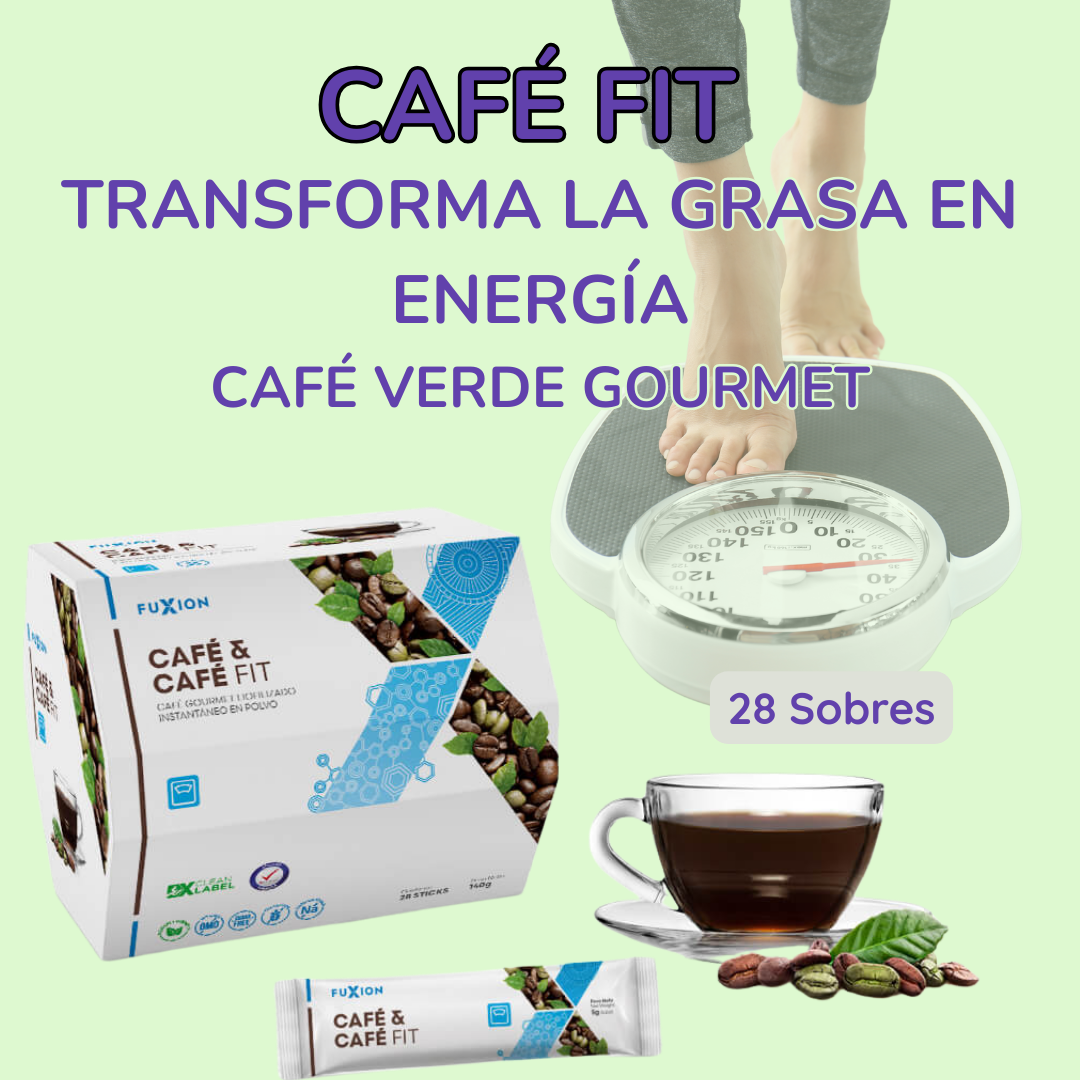 CAFÉ & CAFÉ FIT DE FUXION - Mejora glucosa y ayuda a quemar grasa